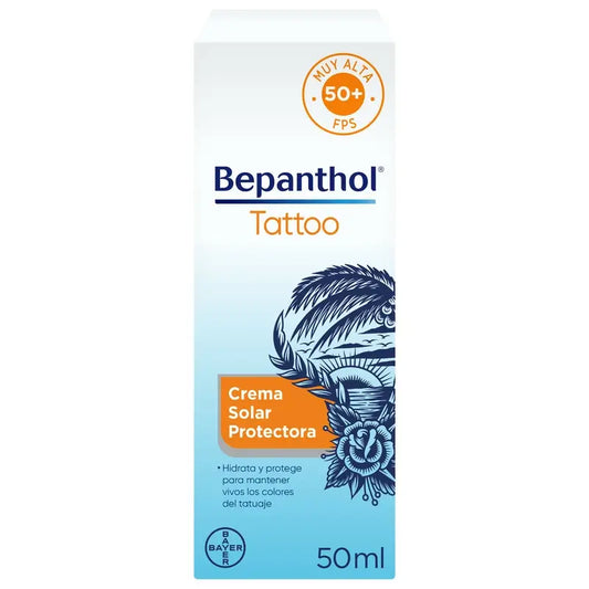 Bepanthol Tattoo Crema Solar SPF50, 50 ml