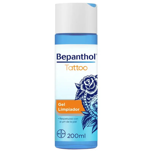 Bepanthol Tattoo Gel Limpiador, 200 ml