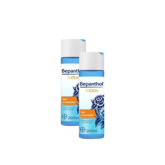 Bepanthol Tattoo Gel Limpiador, Pack 2 x 200 ml