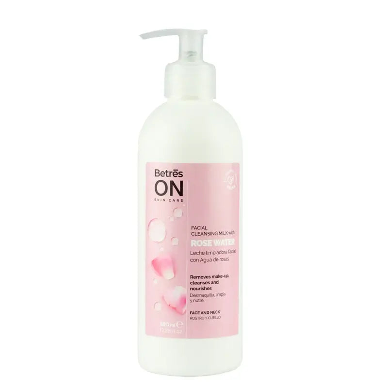 Betres On Leche Limpiadora Facial Agua Rosas, 380 ml