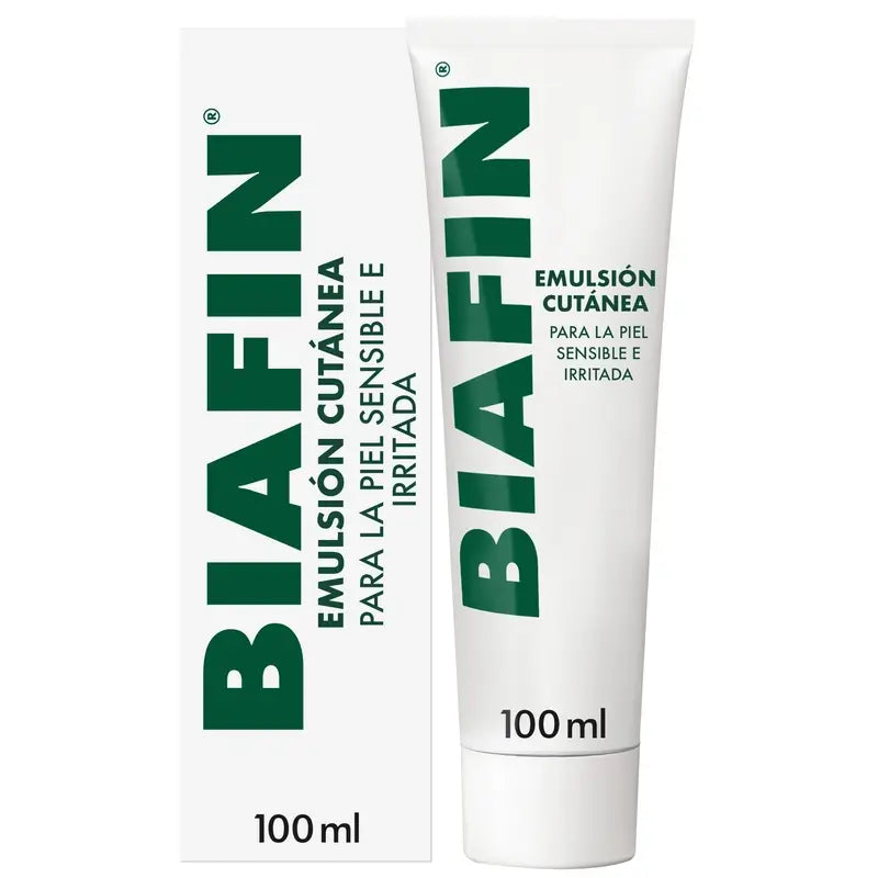 Biafin Crema Hidratante Regeneradora Piel Sensible e Irritada, 100 ml
