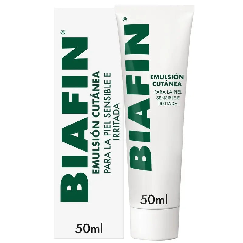 Biafin Crema Hidratante Regeneradora Piel Sensible e Irritada, 50 ml