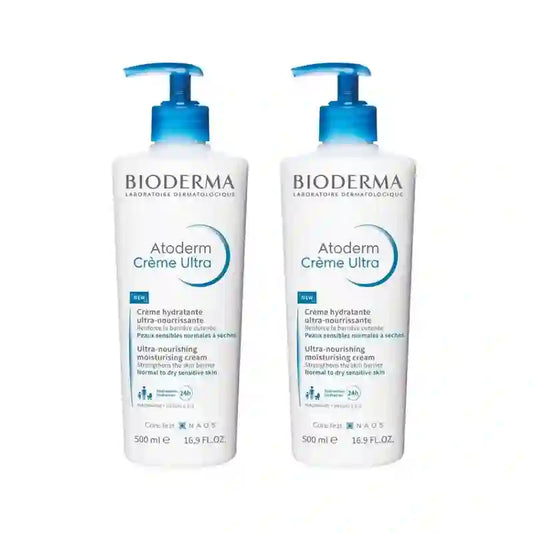 Bioderma Atoderm Crema Ultra Nutritiva, 2X500 Ml