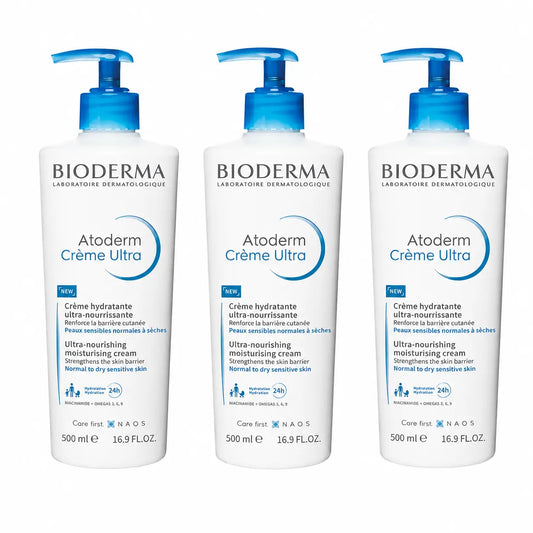 Bioderma Atoderm Crema Ultra Nutritiva 500 Ml , pack 3