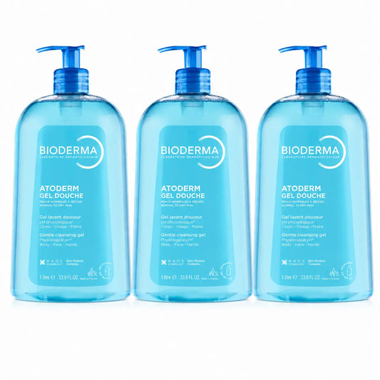 Bioderma Atoderm Gel De Ducha 1 Litro , pack 3