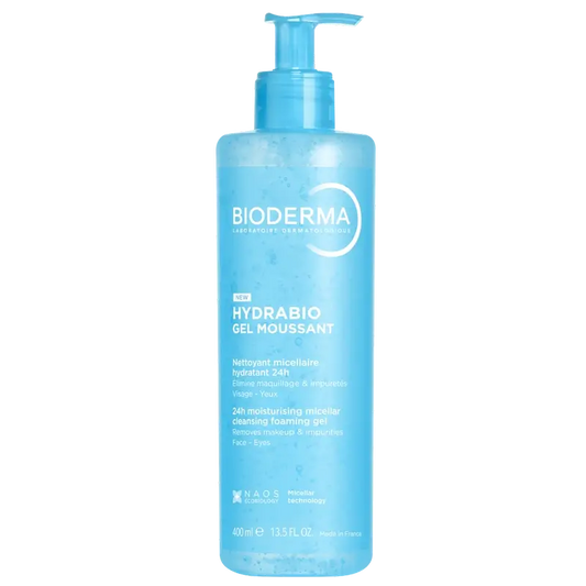 Bioderma Hydrabio Gel Moussant Gel Micelar Piel Deshidratada , 400 ml