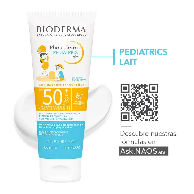 Bioderma Photoderm Pediatrics Lait SPF50+ Protector Solar, 100 ml