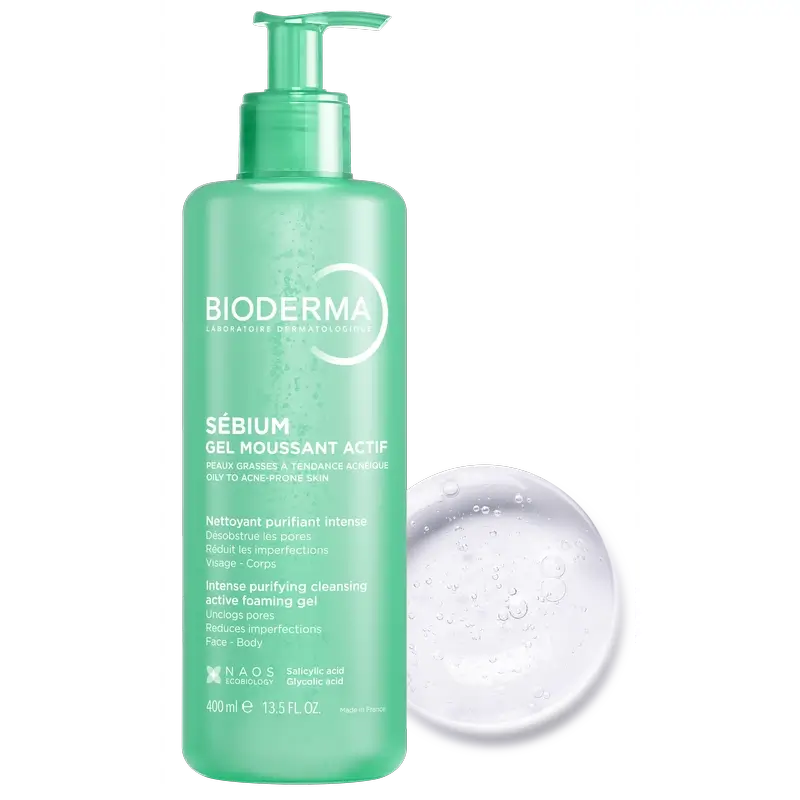 Bioderma Sébium Gel Moussant Actif, 400 ml