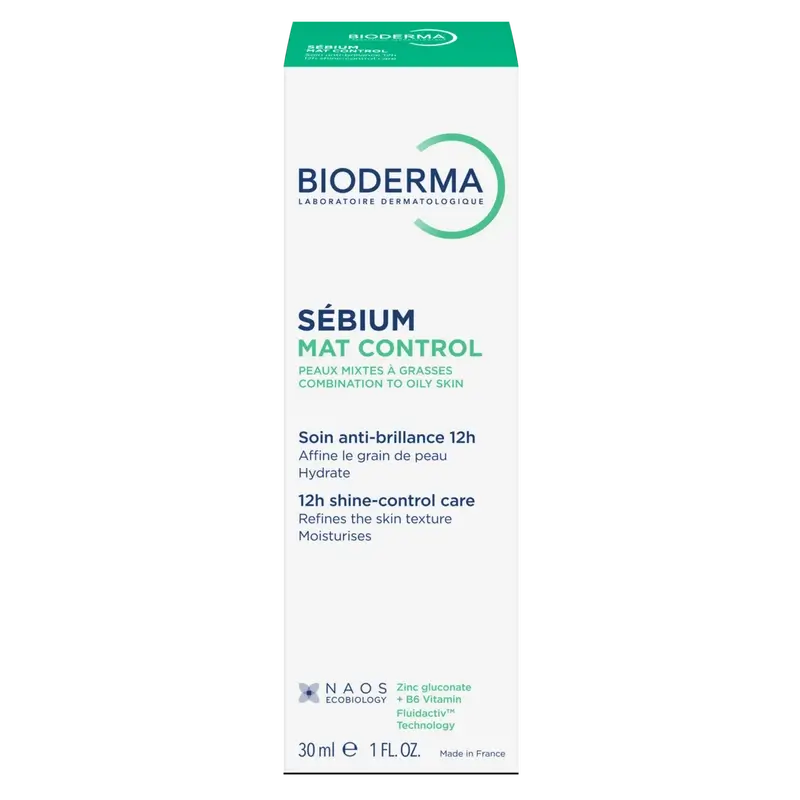 BIODERMA Sebium Mat Control Hidrata y Matifica, 30 ml