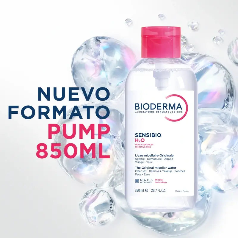Bioderma Sensibio H2O PUMP Solución Micelar Piel Sensible 850ml