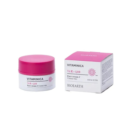 Bioearth Crema Facial Vitamina E Y Q10, 50 Ml