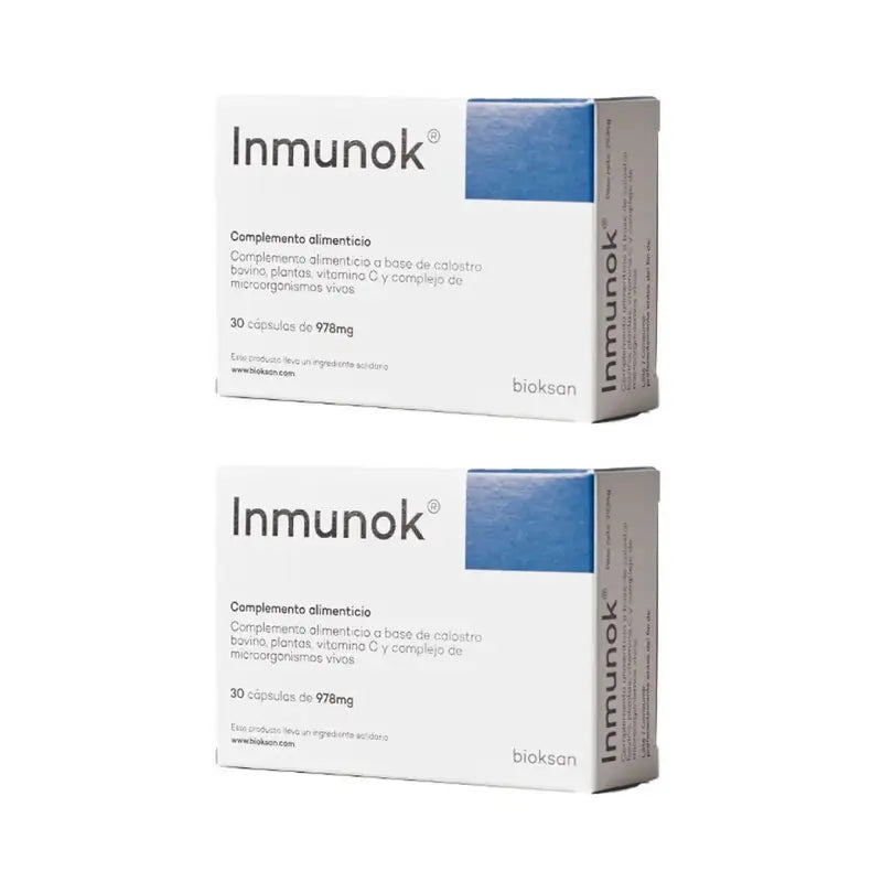 Bioksan Pharma Inmunok Complemento Alimenticio, 2X30 Cápsulas
