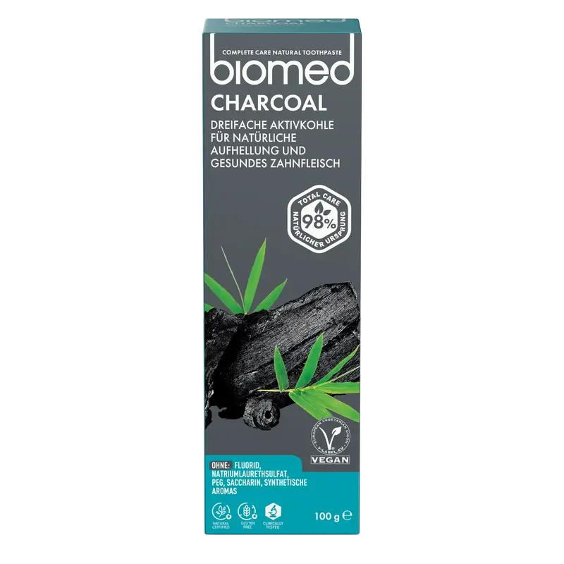 Biomed Charcoal Pasta De Dientes Natural , 100 gr
