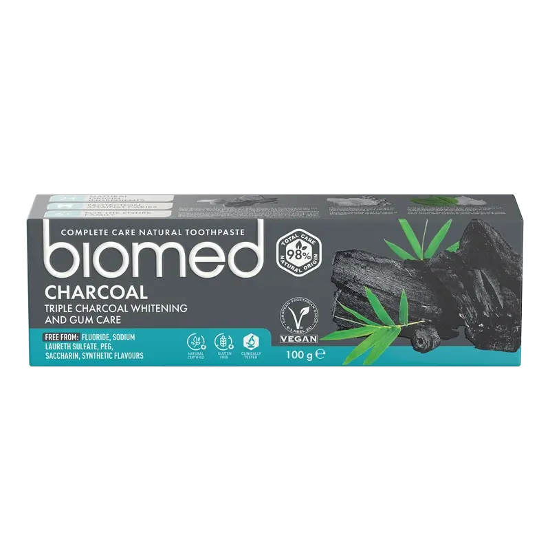 Biomed Charcoal Pasta De Dientes Natural , 100 gr
