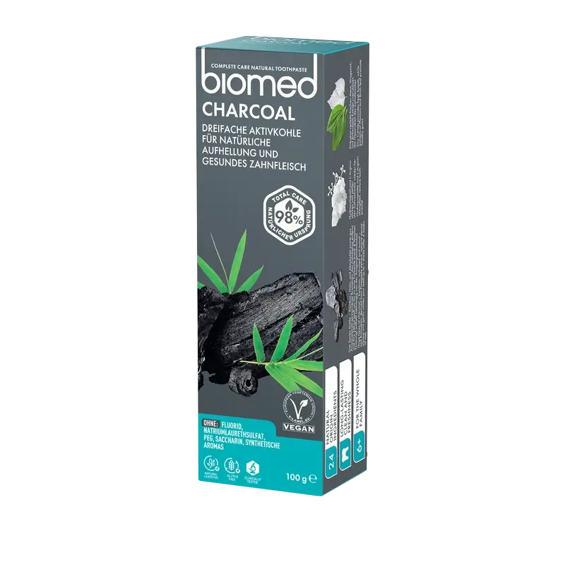 Biomed Charcoal Pasta De Dientes Natural , 100 gr