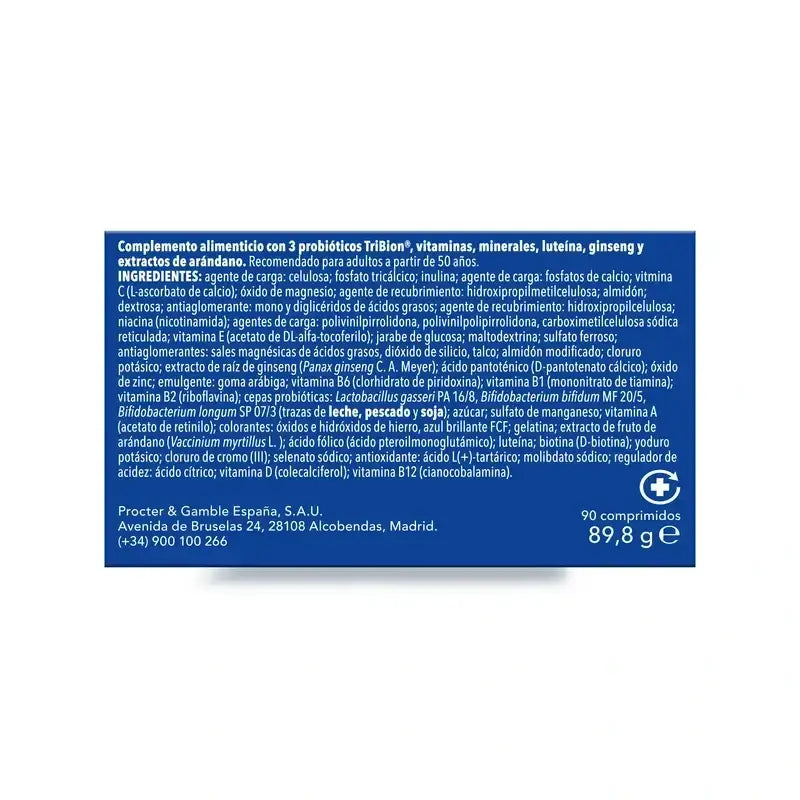 Bion3 Energy 50+ Multivitamínicos, 2X90 Comprimidos