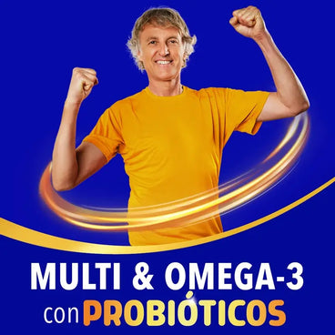 Bion3 Multi & Omega-3 Con Probióticos, 60 cápsulas