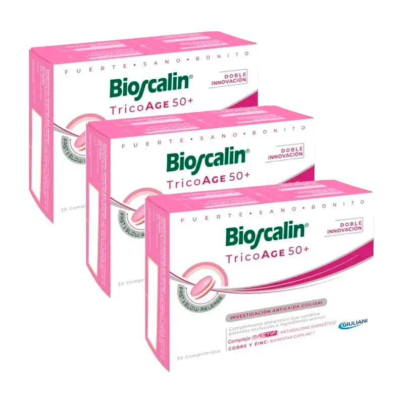 Bioscalin Tricoage50+ Comprimidos, Pack 3 x 30 comprimidos