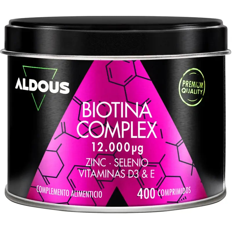 Aldous Labs Biotina con Zinc, Selenio, Vitamina D3 y Vitamina E