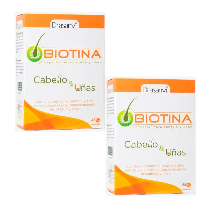 Biotina Drasanvi 400 Mcg , 2X45 Comprimidos