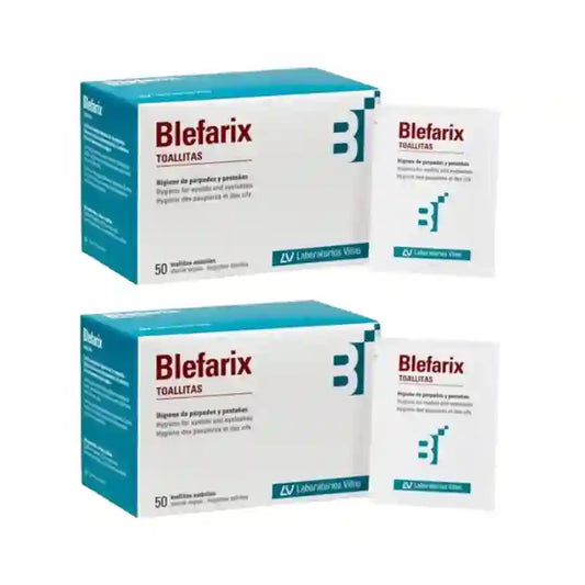 Blefarix Toallitas 50 Unidosis, Pack de 2