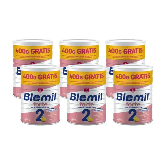 Blemil 2 Forte 800+400 Gratis, 6X1200 Gramos