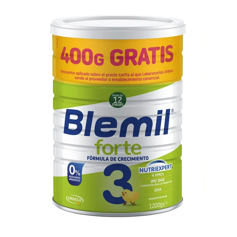 Blemil 3 Forte 800+400 Gratis, 1200 gramos