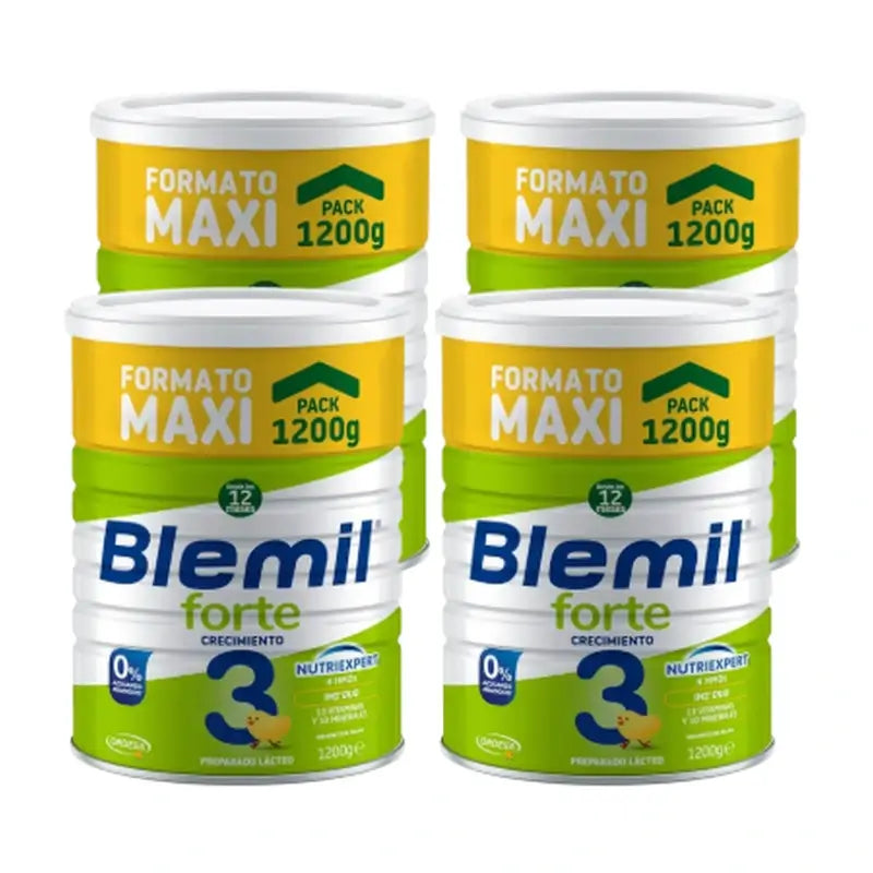 Blemil 3 Forte 800+400 Gratis, 4X1200 Gramos