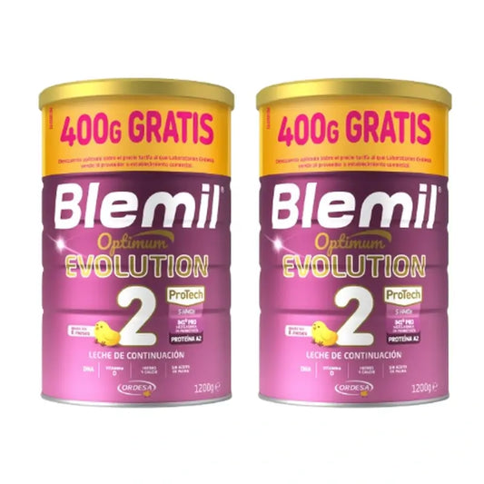 Blemil Optimum Evolution 2 Leche de Continuación Precio Especial, 2X1200 gr