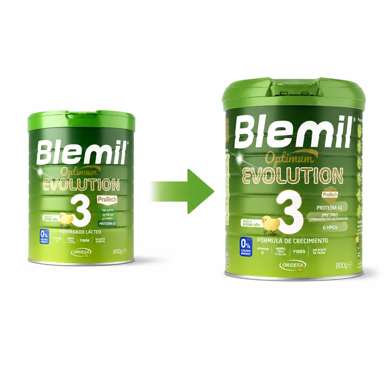 Blemil Optimum Evolution 3 Leche de Crecimiento, 2X800 gr