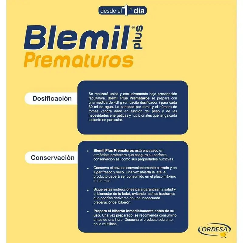 Blemil Plus Prematuros, Pack 3 x 400 gr