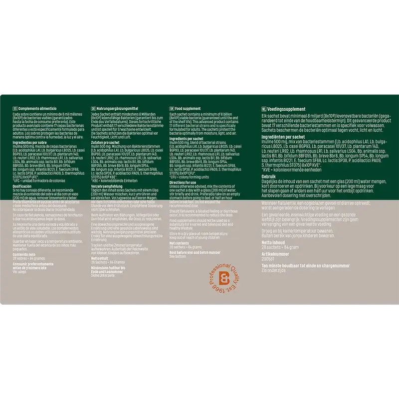 Bonusan Bacteri 17 Expert Resilience, Pack 4x28 Sobres