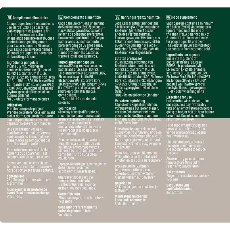 Bonusan Bacteri 8 Senior , 28 cápsulas