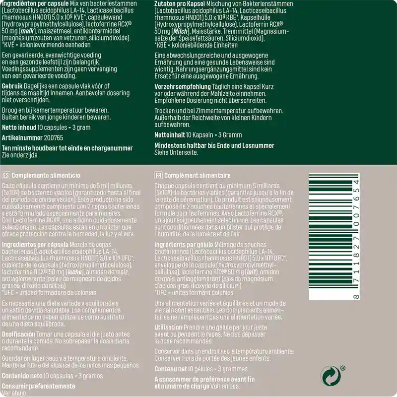 Bonusan Bacteri Fem, 10 cápsulas