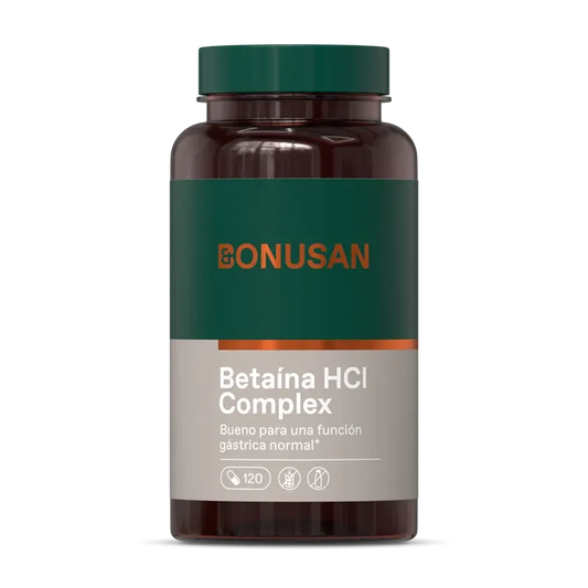 Bonusan Betaína HCl Complex, 120 Cápsulas