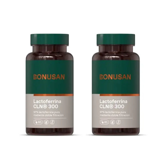 Bonusan Lactoferrina 300 Mg, Pack 2x60 Cápsulas