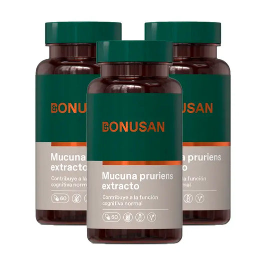 Bonusan Mucuna Pruriens Pack 3 x 60 cápsulas