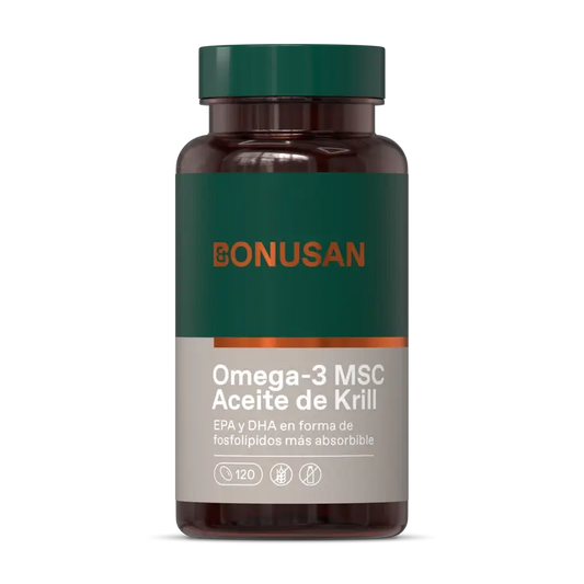 Bonusan Omega-3 Msc Aceite De Krill, 120 perlas