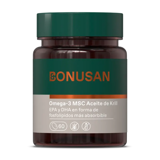 Bonusan Omega-3 Aceite De Krill , 60 perlas