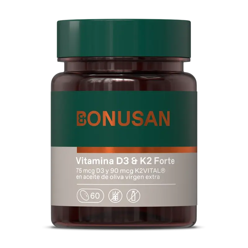 Bonusan Vitamina D3 & K2 Forte, 60 perlas
