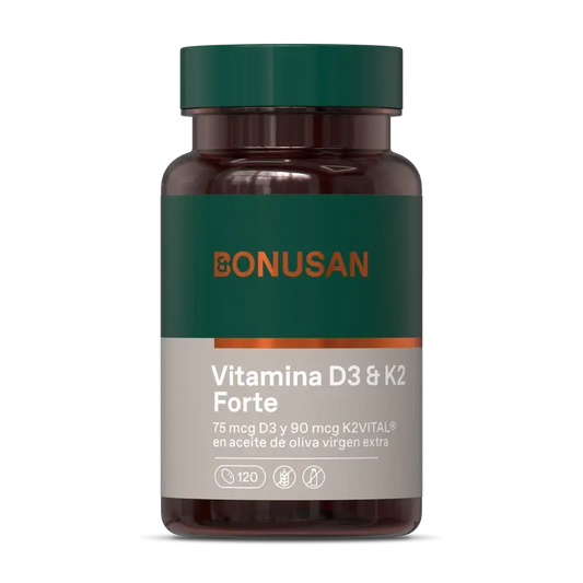 Bonusan Vitamina D3 & K2 Forte, 120 perlas