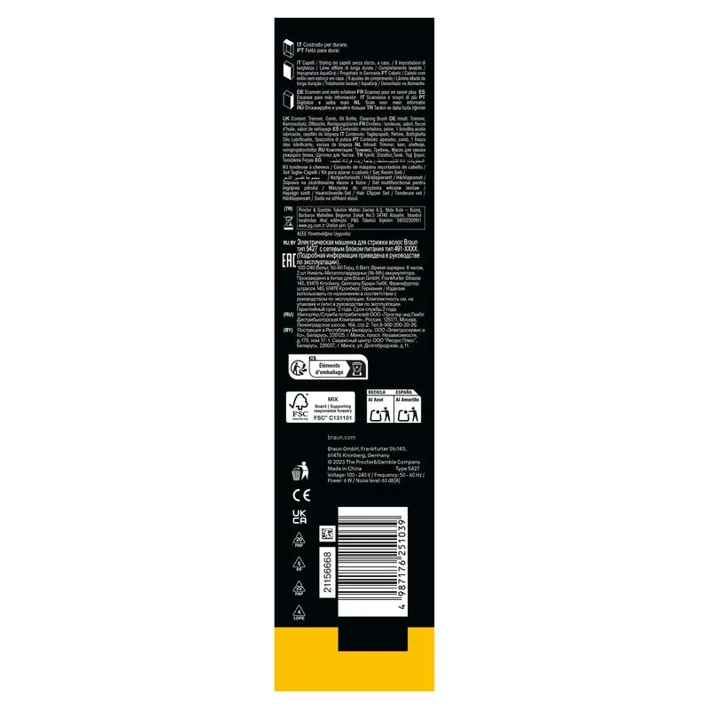 Braun Series 5 Cortapelos 9 Longitudes +2 Accesorios