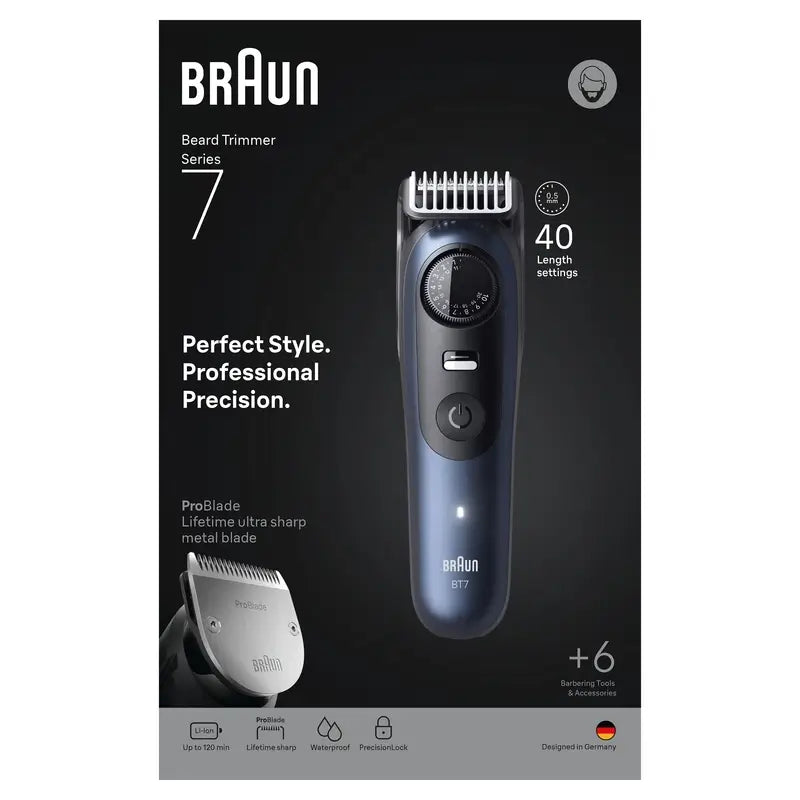 Braun Series 7 Recortadora Barba 40 Longitudes Bt7520