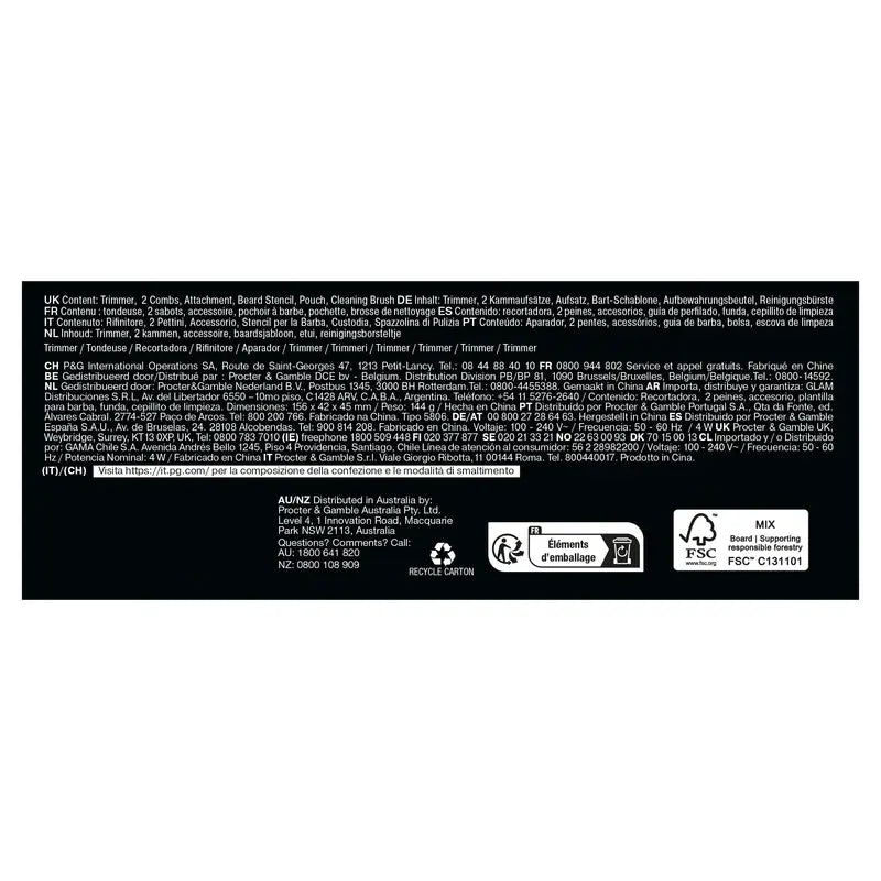 Braun Series 7 Recortadora Barba 40 Longitudes Bt7520