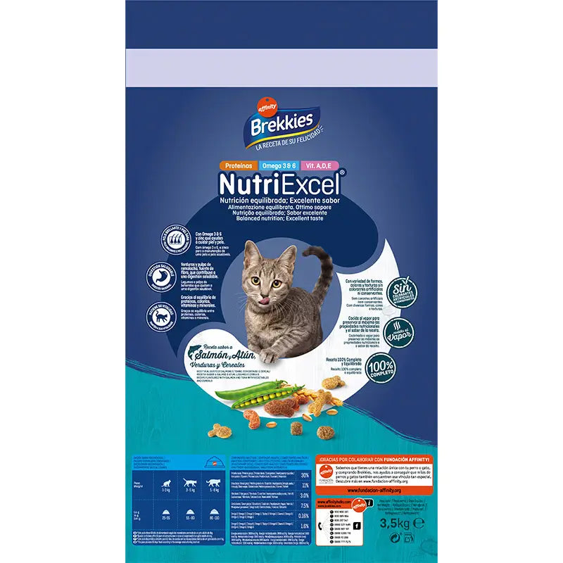Compra Brekkies Excel Feline Adult Receta Salmon, 3,5 kg al mejor precio.