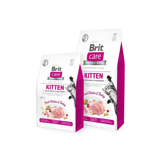 Brit Care Cat Grain Free Kitten Healthy Growth 400 gramos
