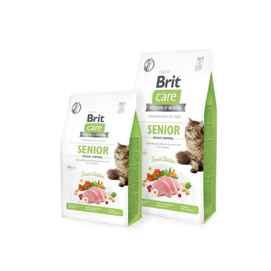 Brit Care Cat Grain Free Senior Weight Control 400 gramos