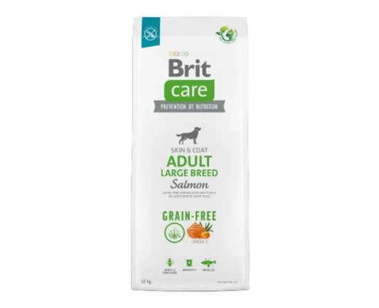 Brit Care Dog Grain Free Adult Large Salmon 12Kg para Perros