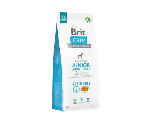 Brit Care Dog Grain Free Junior Large Salmon 12Kg para Perros