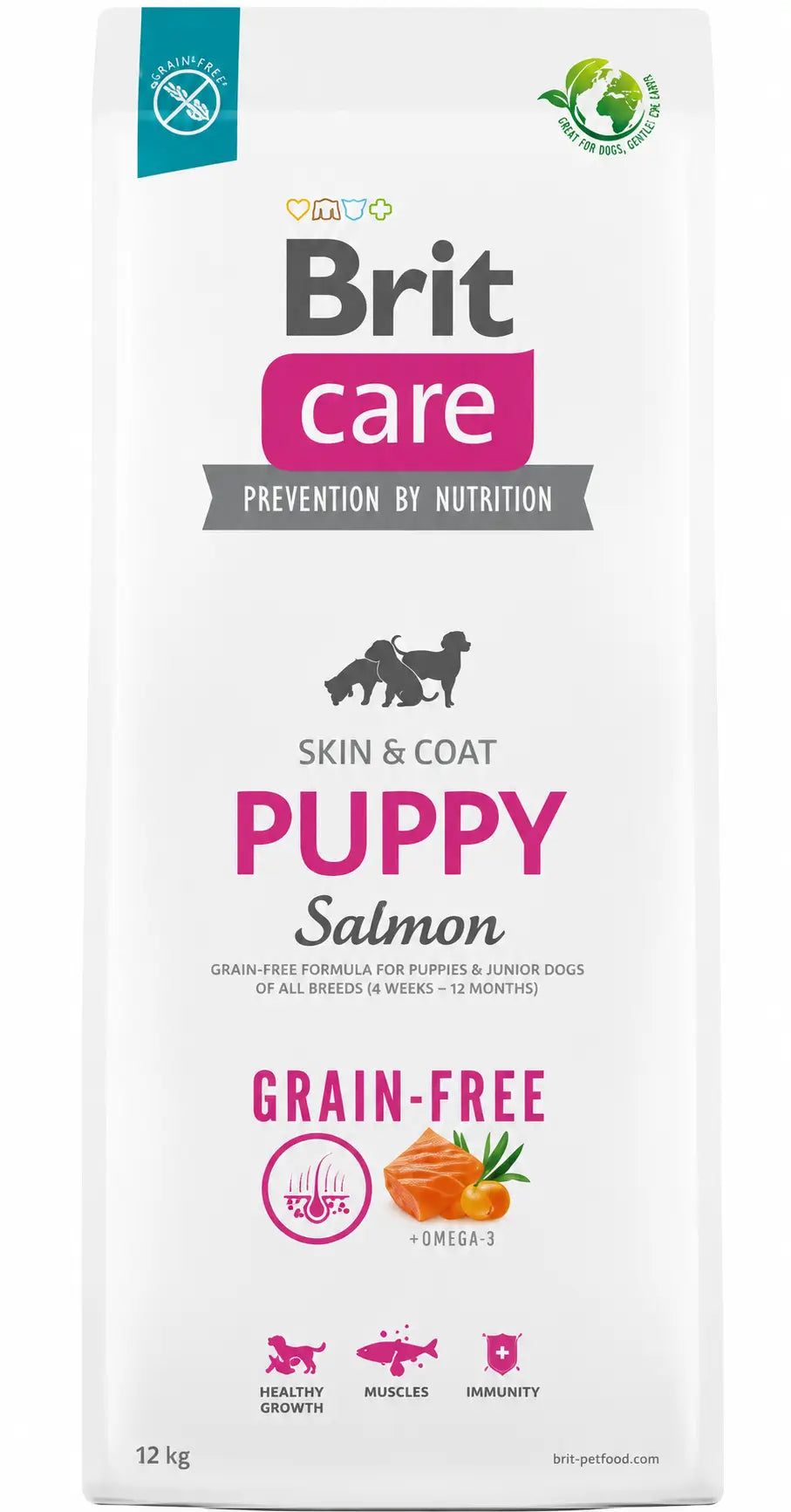 Brit Care Dog Puppy Grain Free Salmon 12Kg para Perros